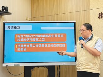 嬰兒出生5天 染伊科病毒11型