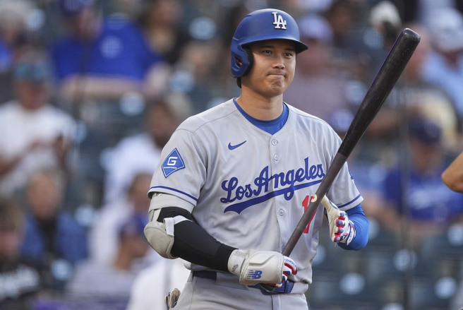 大谷投打二刀流，成為道奇攻守發威關鍵。（圖／美聯社）