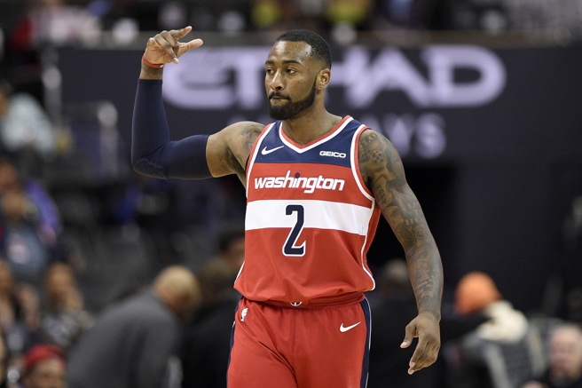 前巫師隊球星「牆哥」沃爾無預警宣布退休，結束11年NBA生涯。（圖／美聯社）