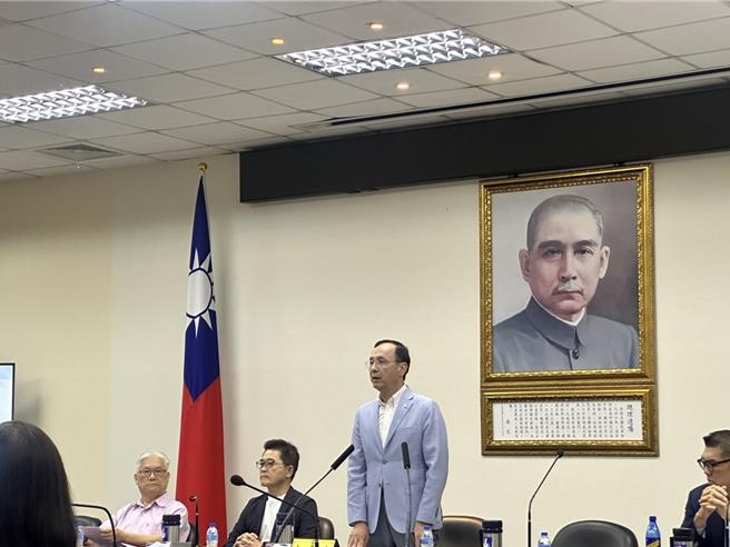 國民黨主席朱立倫。（周毓翔攝）