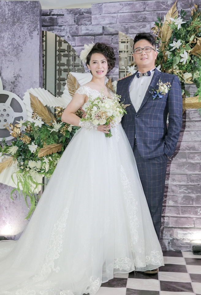 章家瑄、施柏全2019年舉行婚宴。（圖／盧禕祺攝）
