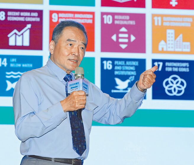 金兆鎔科技副董事長兼永續長詹中原教授。（林勝發攝）