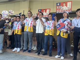  一定交棒？朱立倫陪同羅明才掃街反罷  避談黨主席選舉