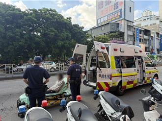 一中商圈驚傳隨機攻擊！半裸男鐵罐毆婦　警逮人強制送醫