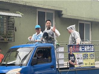 盧秀燕幫韓國瑜噴頭皮防曬  蔣萬安：烈日當頭也要為台灣站出來