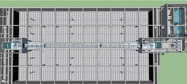 竹南镇射流沟水环境改善工程砾间设施模拟图。（苗栗县政府提供／吕丽甄苗栗传真）