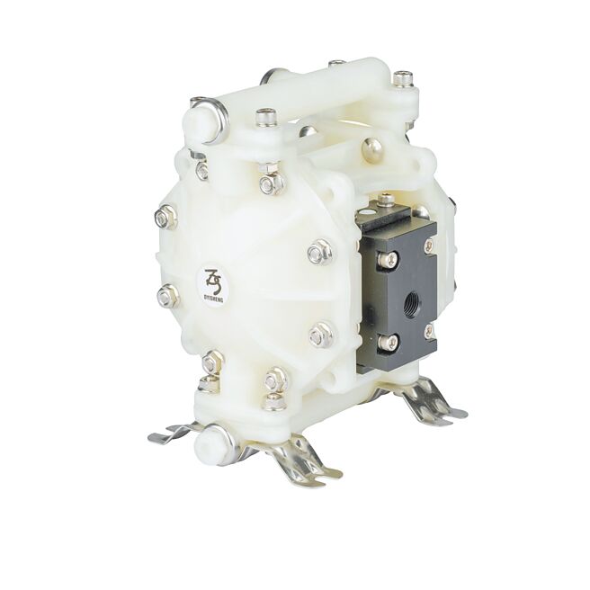 迪晟新出品的「1/4吋全塑料氣動隔膜泵浦」。圖／業者提供