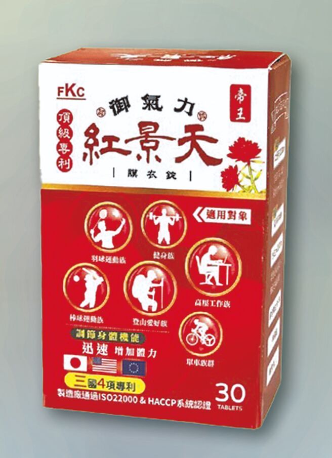 「红景天」超强黄金组合，全方位男女健康机能元素。图／德昌事业提供