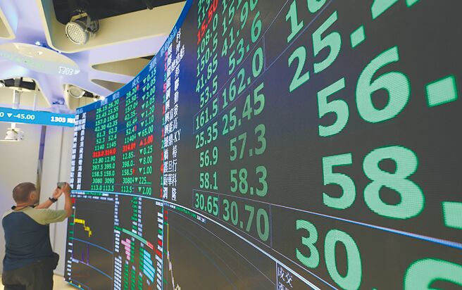 台北股市20日开低走低，盘面一片绿油油，重挫728.06点，大盘收23625.44点。（陈俊吉摄）