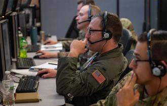 【美空军「竹鹰25-3」演习】「分散式任务作战中心」设立 磨练官兵高压决策