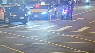 男子喝完毒咖啡包偷小黃逛大街 民眾驚見警車攔截圍捕大場面