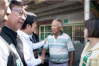 賴清德探視台南災民「 工班一定完成修復」曝多項創舉
