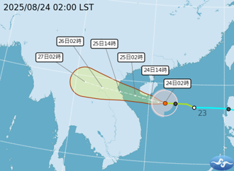 天氣》劍魚今將轉中颱 周三恐有新颱風「預測路徑曝」
