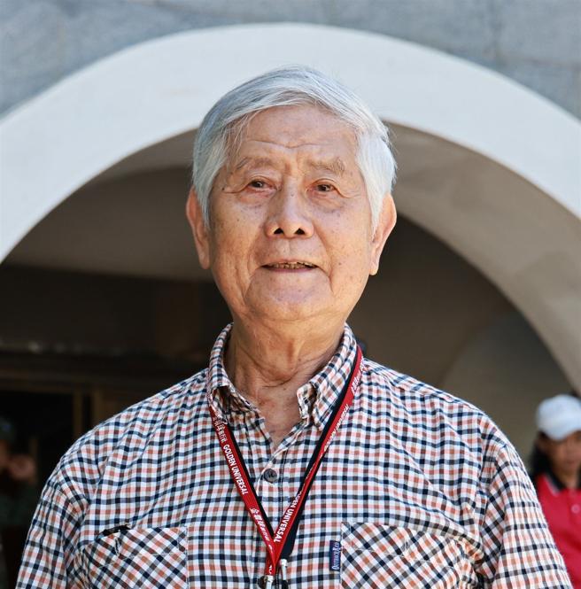 参战英雄林进贤。（记者谢承宏摄）