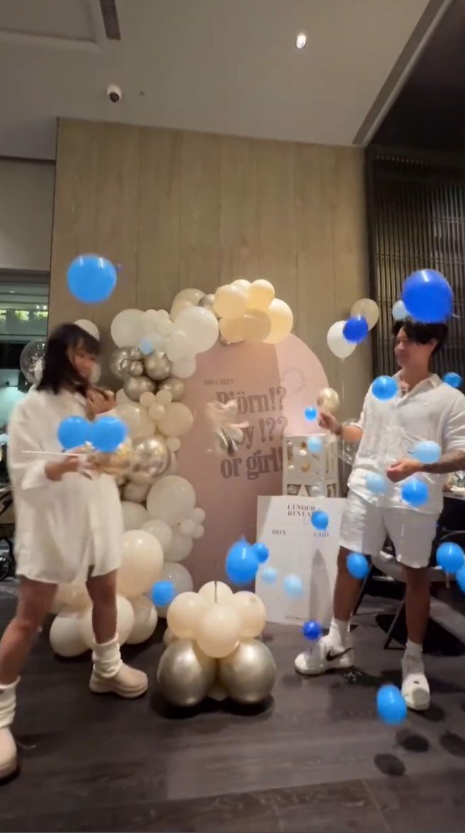 高尔宣、芮德揭晓二胎怀上男宝宝。（图／翻摄自高尔宣 IG）