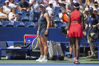 美網》避震器捉迷藏 比賽中斷6分鐘