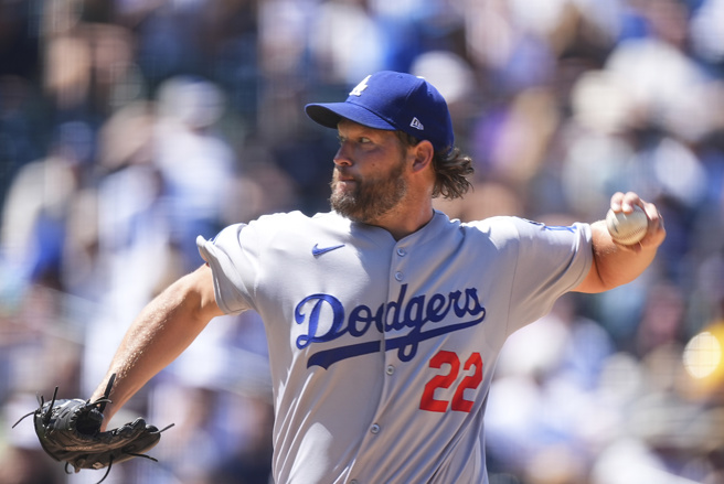 道奇傳奇左投柯蕭靠著穩健成績撐起道奇輪值，他也被爆料已經拿到今年所有激勵獎金。（圖／美聯社）