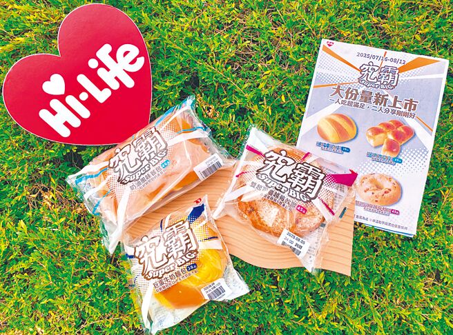 莱尔富「究霸麵包」系列，38元起。（莱尔富提供）