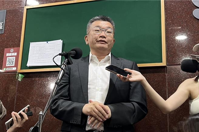 民进党立委蔡其昌。（王千豪摄）