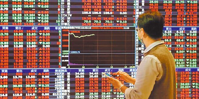 台股示意图。图／本报资料照片