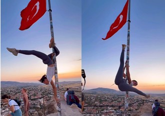 太失禮！用升旗竿跳鋼管體操 女遊客遭土國起訴