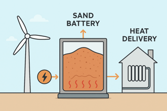江飛宇Science》獨特的儲能 芬蘭巨型熱砂電池可儲存小鎮一周熱量