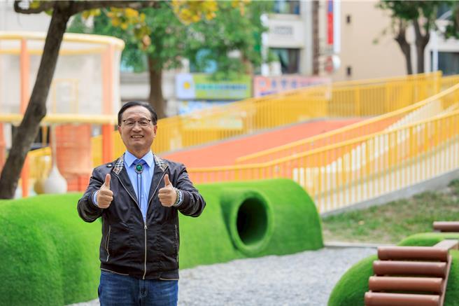 彰化市长林世贤表示，会尊重党中央所提出来的办法、将积极争取党的徵召。（彰化市公所提供／叶静美彰化传真）