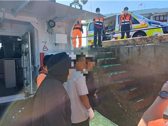 被鳗鱼咬断手指肌腱  海巡急后送印尼渔工就医