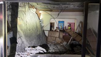 地震后「传异响」 基隆民宅天花板整片崩塌！住户惊魂