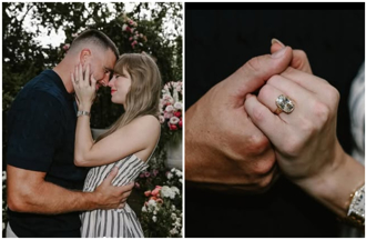 泰勒丝订婚后首露面！「6千万鸽子蛋钻戒」意外闪爆球场