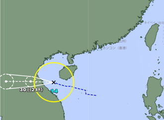 天氣》藍湖颱風生成了 最新路徑曝 明起雨區擴大