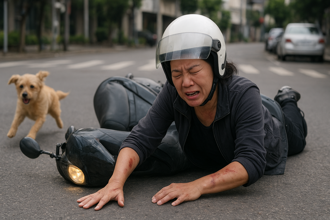 女騎士閃避不及慘死！寵物犬突衝出馬路害命 飼主判刑出爐