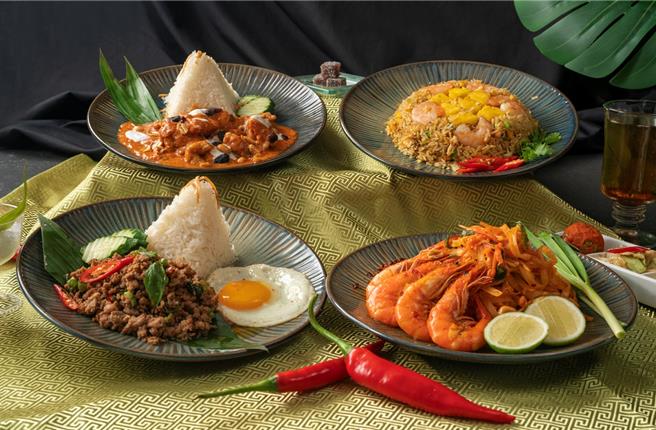 「ABar」餐廳於9月1日至11月30日新推出「泰滋味」商業午餐新菜單，平日午餐特惠價299元起。（圖／福容大飯店桃園機場捷運A8店）