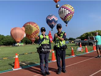 石岡熱氣球豔陽高照 他送警方260副太陽眼鏡