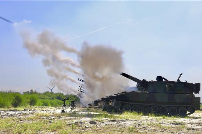 M109A2自走炮。(军方提供／李京升台中传真)