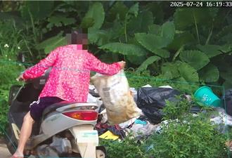 南投公墓淪垃圾場 科技執法逮13違規者 最高罰6千