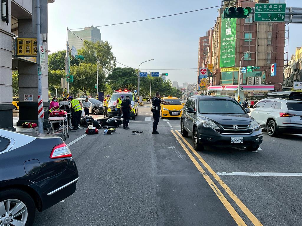 桃園市中壢區3日發生一起死亡交通事故。(翻攝照片)