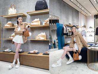 詹子萱甜美現身秋冬新品預覽會 厚底鞋拉長比例直逼超模