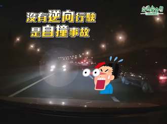 国1「自撞逆向停放」非逆向行驶 国道警粉专：别见黑影就开枪馁