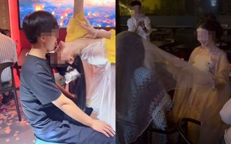 古装女舞者「嘴对嘴」喂糖片疯传 杭州餐酒馆：已遭取消
