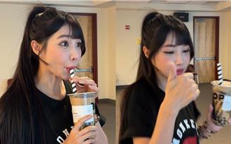 筠熹超愛「全糖飲料」飛美國大喝！小紫異鄉狂嗑大腸麵線