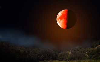 罕見「血月」壟罩夜空 厄運將至？命理師給答案