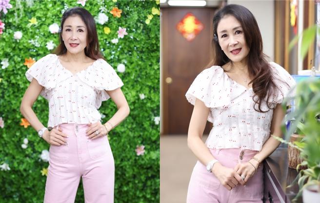 曲艾玲接受孝亲奖专访。（陈俊吉摄）