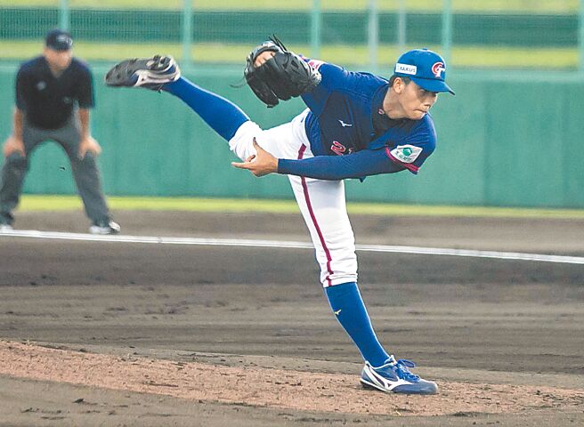 中華隊先發投手劉任右。（中華棒協提供／黃及人台北傳真）