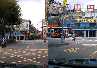 新莊YouBike少年闖紅燈遭撞擊 網友直呼：孝子出沒？