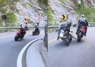 重機車隊出遊慘遭迎面撞　逆向機車「截彎取直？」
