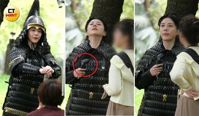 韩瑜的表情似乎透露出她已热到当机。（图／本刊摄影组）