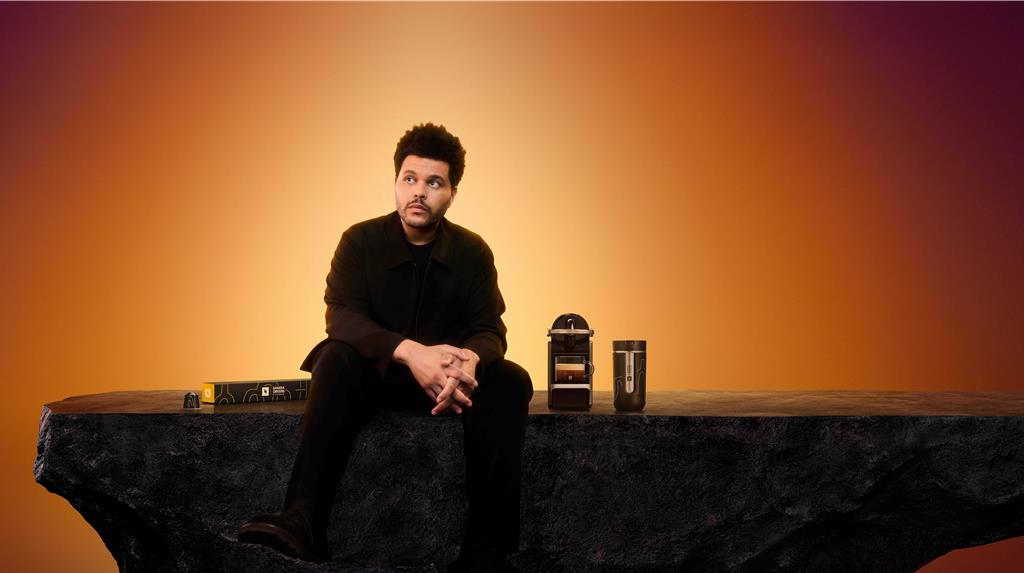 Nespresso x 威肯The Weeknd打造全新SAMRA ORIGINS系列。(Nespresso提供/朱世凱台北傳真)