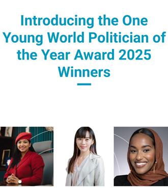 黄捷获颁世界青年领袖峰会「年度政治人物奖」 