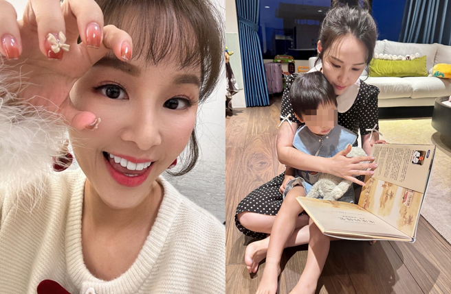 張齡予的兒子今年開始上幼兒園。（圖／翻攝自張齡予臉書）